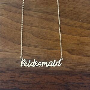 Gold Bridesmaid Necklace